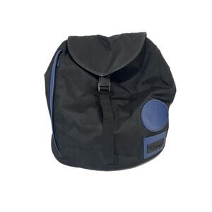 Versace Parfums Bag Backpack/ Black Drawstring Medusa Overnight Big Designer
